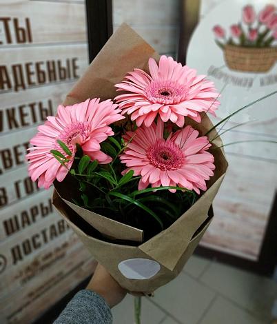 Букет цветов из: Герберы в Середе